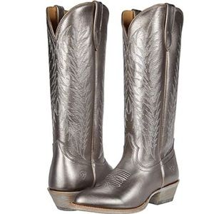 Ariat Legacy Two Step Knee-High Silver Cowboy Boots
